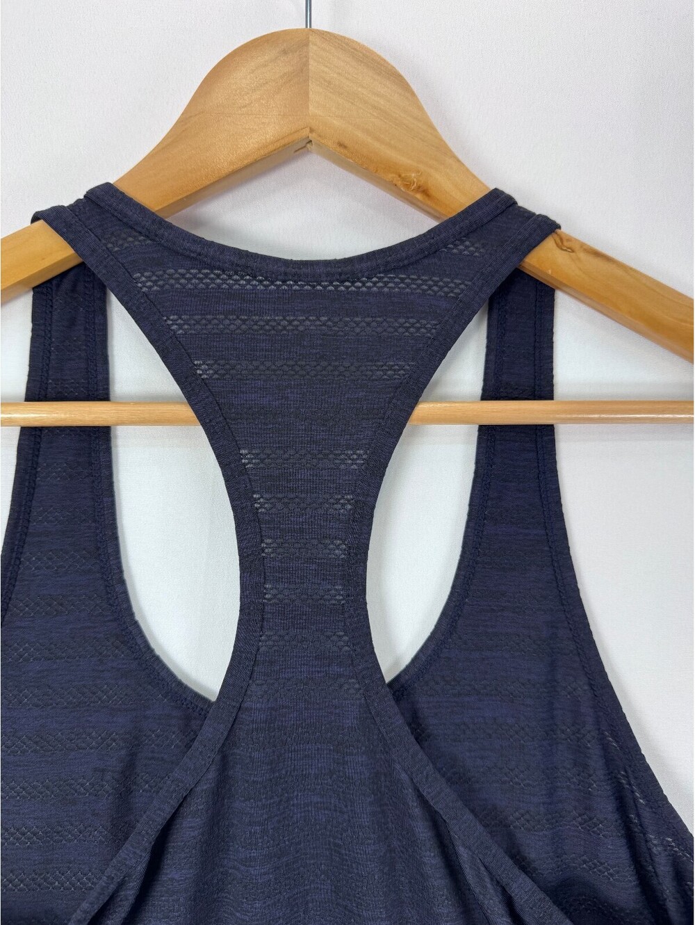 ZYIA Active Cubana Tank Women S Navy Sheer Mesh Racerback Workout Athleisure - Picture 5 of 8